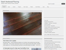 Tablet Screenshot of ozarkhardwoodfloors.com